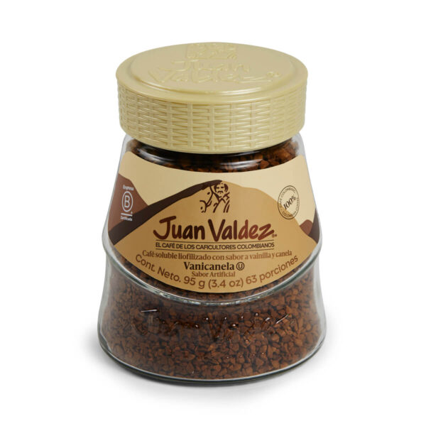 CAFE LIOFILIZADO JUAN VALDEZ VAINILLA CANELA 95gr - Tienda de Café Colombiano