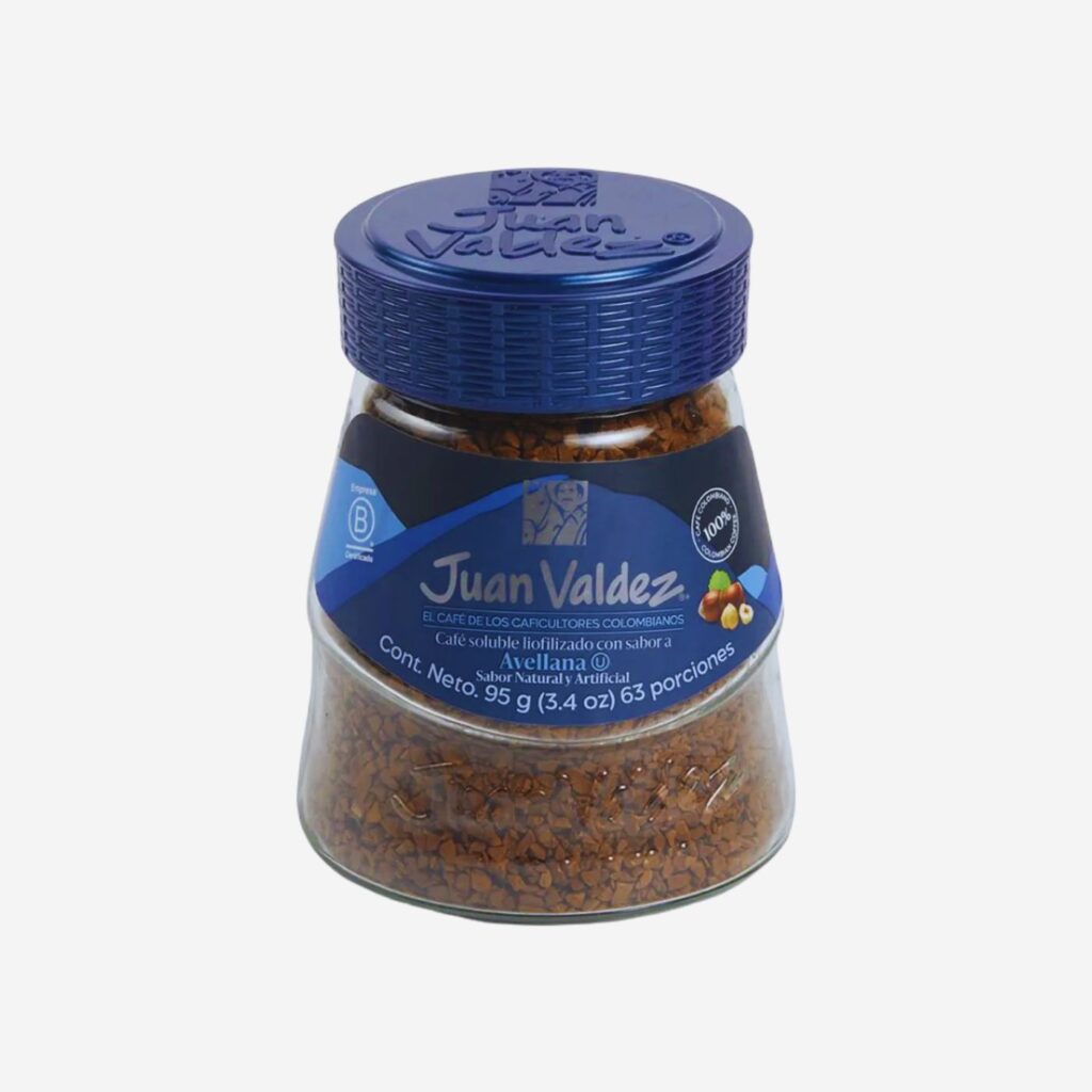 Café Juan Valdez Liofilizado 95gr Avellana
