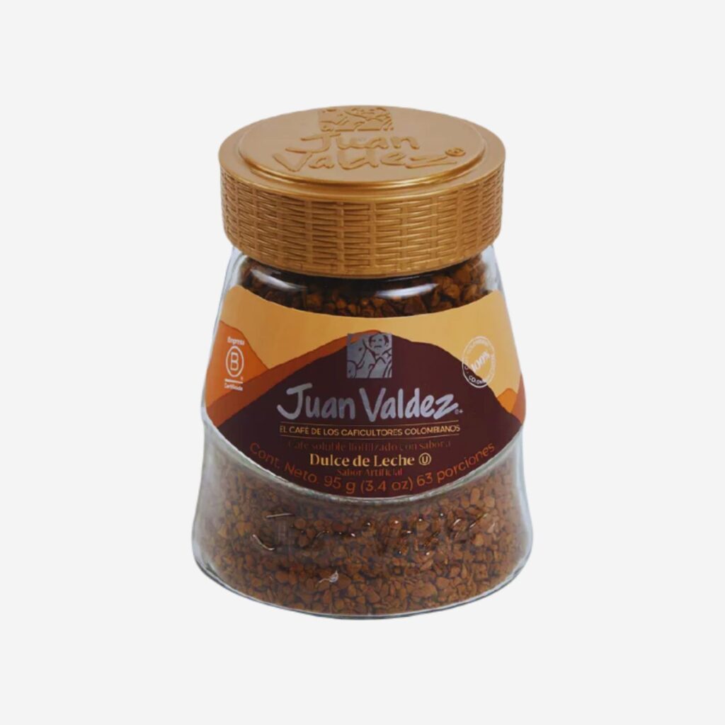 Cafe Juan Valdez Liofilizado 95gr Sabor Dulce de Leche