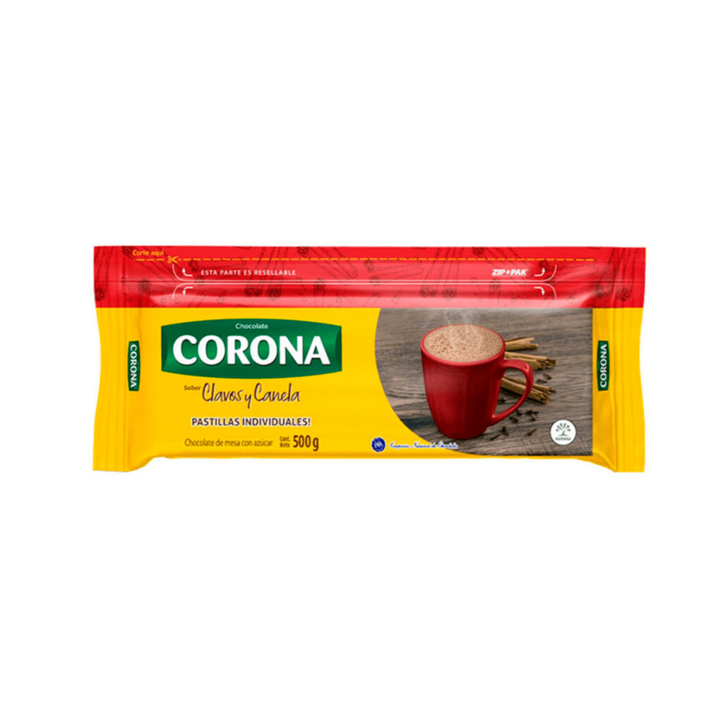 chocolate corona clavos y canela colombiano