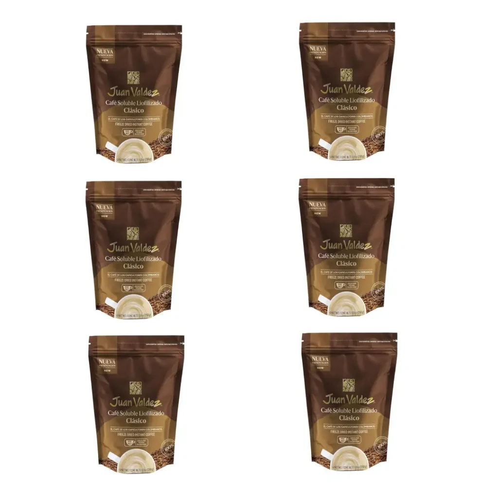 Café Juan Valdez liofilizado DOYPACK 250gr CLASICO (PACK 6 unidades)