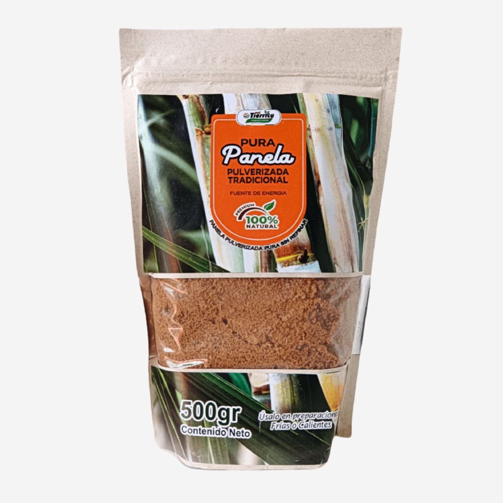 Panela Pulverizada Organica Mi tierrita 500gr