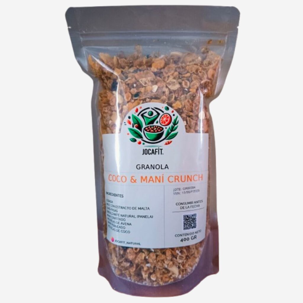 Granola Natural Jocafit Coco & Mani Crunch 400gr