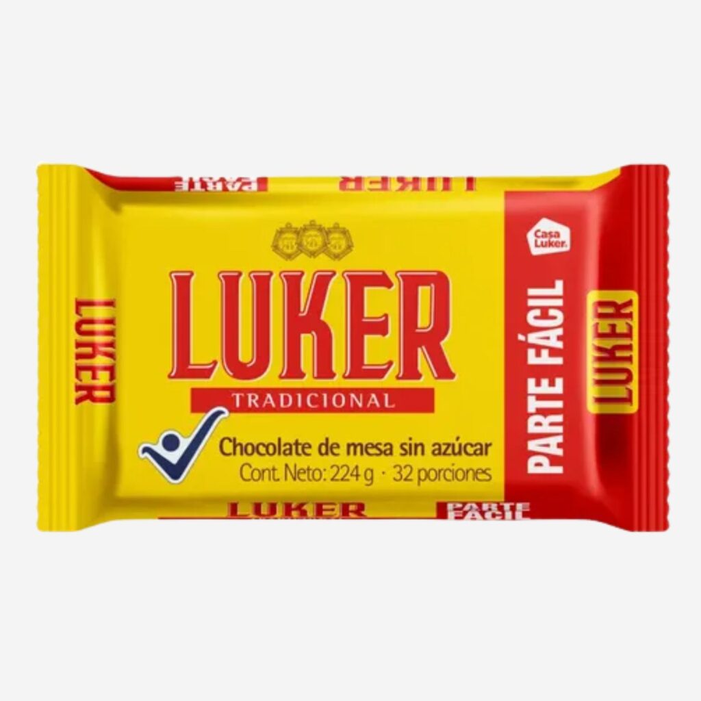 Chocolate de Mesa Sin Azúcar Luker Tradicional 224gr