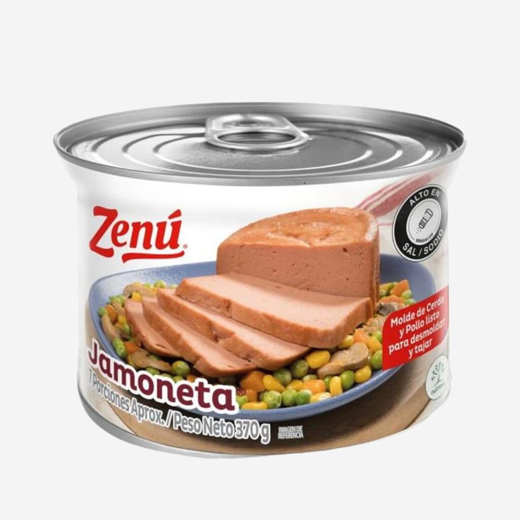 Jamoneta Carne de Almuerzo Zenú Lata 370g