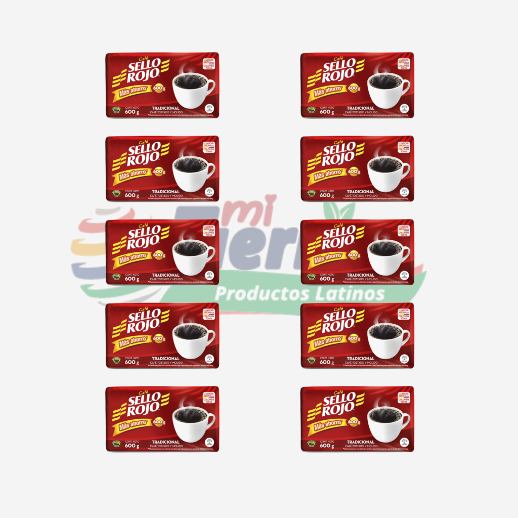 PACK 10UND CAFE SELLO ROJO 600GR