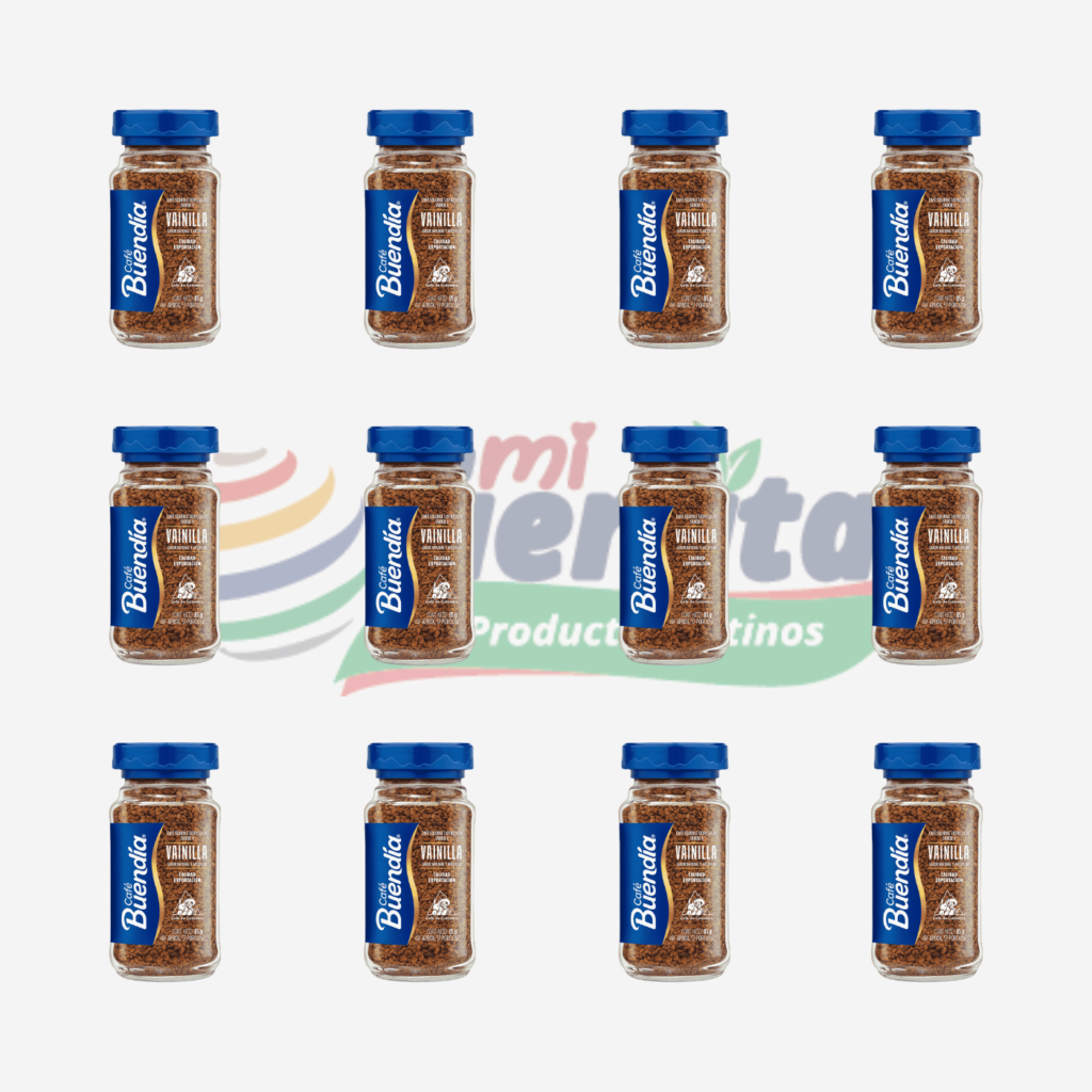 PACK 12UND CAFE LIOFILIZADO BUENDIA VAINILLA 85GR