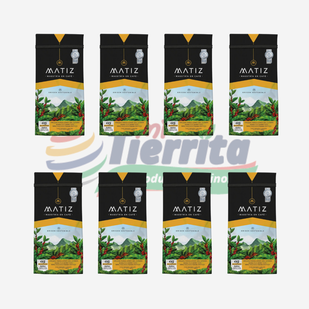 PACK 8UND CAFE MATIZ AMBAR 340GR