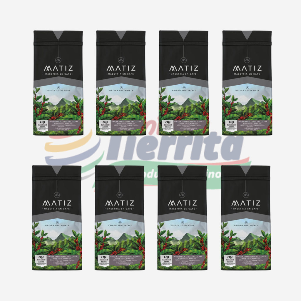 PACK 8UND CAFE MATIZ EBANO 340GR